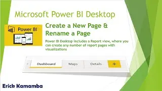 Creating a New Page and Renaming an Existing Page in Power BI