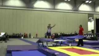 Casey Chandler - Double Mini Finals Pass 1 - 2014 USA Gymnastics Championships