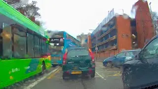 Gridlocked! Driving along the A594 through Leicester England - 4/12/23 // dashcam footage