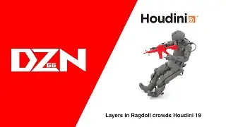 Layers in ragdoll crowds Houdini 19