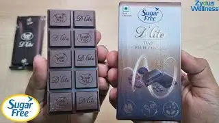 Sugarfree D'lite Dark Cocoa Chocolate🍫 40g | Ingredients, Taste, Price, Ad | Zydus Wellness Limited