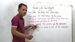 #របៀបបង្កើតកិរិយាស័ព្ទអកម្មដែលមានកម្មបទពីរ #Passive with two objects