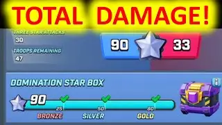 Rush Wars! Total Damage Domination! 100% 3 Stars! Let's go!