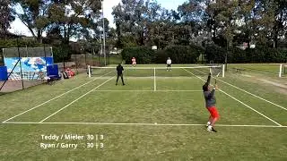 Social Tennis Mens Doubles | Teddy / Mieler v Ryan / Garry