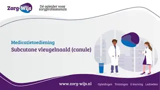 Medicatietoediening | Subcutane vleugelnaald (canule) | zorg-wijs.nl