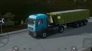 Fuel efficient load no gear down hill part 1 ( Truckers of Europe 3) 
