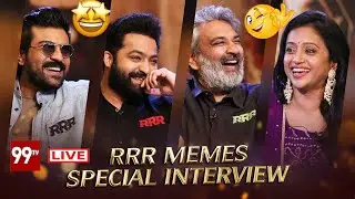 RRR Special Interview with Suma | NTR | Ram Charan | Rajamouli | 99TV Telugu LIVE