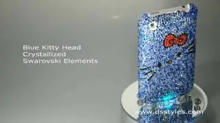 Swarovski iPhone Case - Blue - Hello Kitty Crystallized - DSstyles