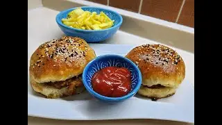 #EvdeTavukBurger Nasıl Yapılır?💯 Bu Kadar #Lezzetlisini Hiçbir Yerde Yemediniz 👉 Yaptım Oldu #nusret
