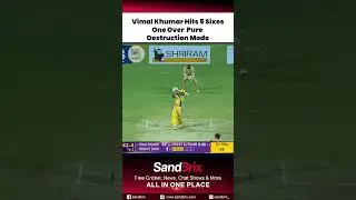 🔥 Vimal Khumar&rsquo;s 5 Sixes in One Over! | Pure Destruction Mode | TNPL 2025 Highlights
