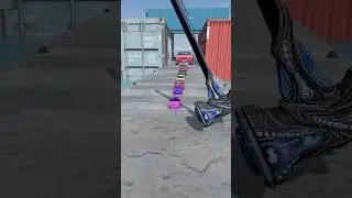 Colorful Small To Giant Cars Vs Eloctro Hammer #04