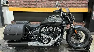 2025 Indian Super Scout Black Smoke with Graphics