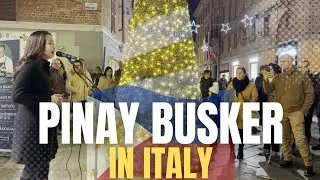 First Solo Christmas Busking! Part 1| Jenika Duran