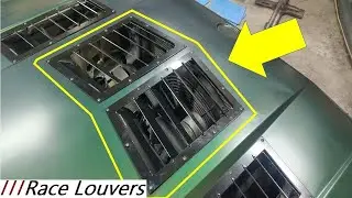 How to Install Race Louvers Center Hood Louvers