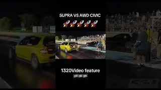 Supra vs awd civic #fypシ゚viral #1320video