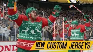 NHL 18 HUT News | NEW CUSTOM CHRISTMAS & ONLINE SEASON JERSEYS