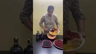 Fruits mixing for Christmas plum cake #Shorts