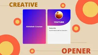 Awesome Card Flip Animation using CSS & JavaScript