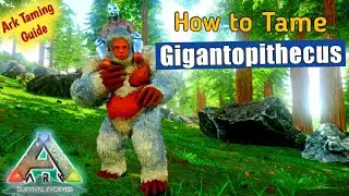 How to Tame Gigantopithecus or Giganto! -- ARK: Survival Evolved Mobile | @HowToPlayARK