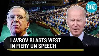 &lsquo;Empire Of Lies&rsquo;: Russia&rsquo;s Lavrov Blasts &lsquo;Self-Centered&rsquo; West At UNGA Amid Ukraine War | Watch