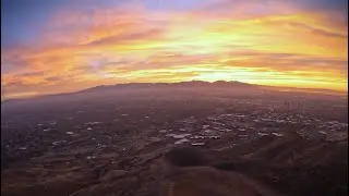 Beautiful sunset speed flight from Mt. Wire