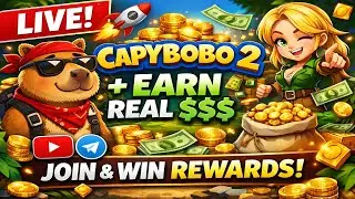 🚀 LIVE: Playing CapyBobo 2 + REAL Rewards 💰 Join & Earn With Me!