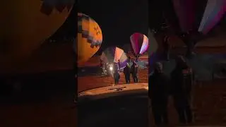 Rc hot air balloon glow in Jemez springs, New Mexico 