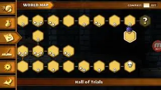 The Frozen Temple and Hall of Trials walkthrough with all treasures of Swordigo