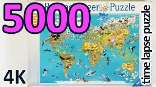 Puzzle time lapse - 5000 Ravensburger - Fascination Earth (4K)