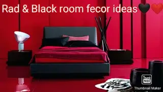 Romantic, Red & Black bedroom ideas.💖🖤👏