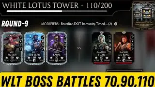 White Lotus Tower Boss Battles 70,90 & 110 + Guaranteed Rare Reward (Round9)