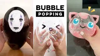 Popping nano tape bubbles for 2mins straight! #satisfying