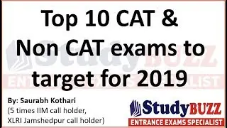 Top 10 CAT & non CAT exams to target in 2019 for MBA