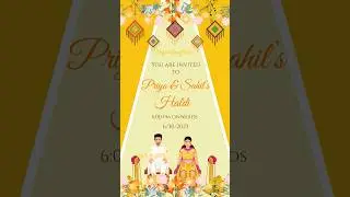 Haldi Video Invite | Haldi Ceremony Evites | Haldi Party Video Invitations #videoinvitations #evites