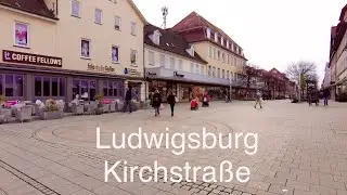 Walking in Germany | Ludwigsburg Kirchstraße | 2023