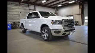 2021 Bright White Ram 1500 Laramie Crew Cab DT7067 Motor Inn Auto Group