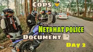 Netrhat Police bike checking | Lodh waterfall ||