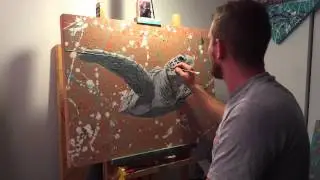 Sea Turtle Time-Lapse Painting | Travis Luther Art