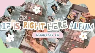 [unboxing] seventeen best album '17 is right here' set | weverse pob | my first svt album 🩵🩷