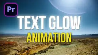 How to Make GLOWING TEXT in Premiere Pro | Easy Animation Tutorial