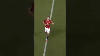 Rasmus Hojlund's goal against Bournemouth in pre-season (stadium view).