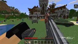 I Destroy a Pillager Mansion with U.S. Military Weapons! 💥