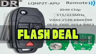 DR LQNP2T-APU ID48Chip 315/433MHz Flip Car Remote Control Key 8688799 For Volvo C30 S40 V50 S60 S70