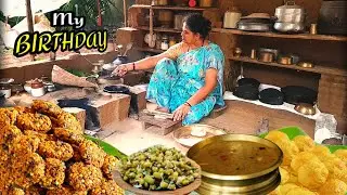 Kerala traditional Parippu Vada recipe | On My Birthday 💐 Okra OLAN recipe |Village cooking 
