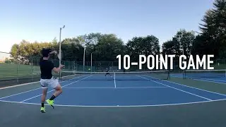 10 Point Game with College Tennis Player (USTA 5.0)