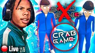 PLAYING SCUFFED SQUID GAME WITH STREAMERS!! || Crab Game