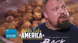 Eddie Hall Defeats the Conch Fritter Challenge | Eddie Eats America
