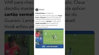 Raphael Claus em cl&aacute;ssico? Pol&ecirc;mica na certa! #classico #guaranifc #pontepreta