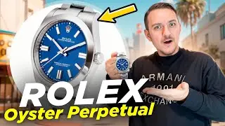 Rolex Oyster Perpetual 34mm 2022 Blue Dial 124200