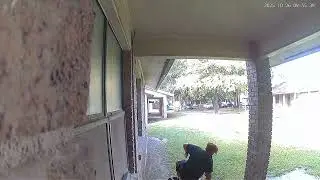 Viral Ring Camera Mom Falling Trying to Make it to Church.